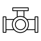 Тройники фланцевые с пожарной подставкой ППТФ